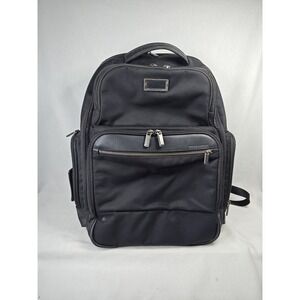 Briggs & Riley @work Large Cargo Backpack Black Ballistic Nylon Tech Bag KP436-4